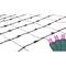 4' x 6' Raspberry Pink LED Wide Angle Net Style Christmas Lights - Green Wire